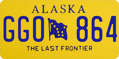 AK license plate GGO864