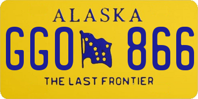 AK license plate GGO866