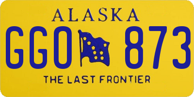AK license plate GGO873
