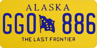 AK license plate GGO886