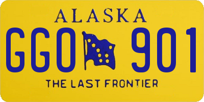 AK license plate GGO901