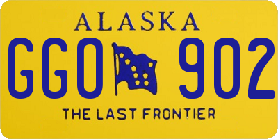 AK license plate GGO902