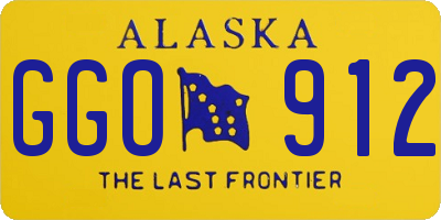 AK license plate GGO912