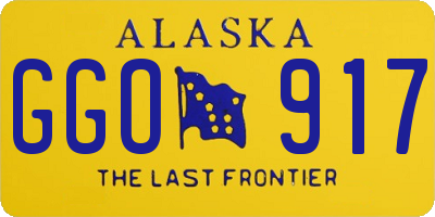 AK license plate GGO917