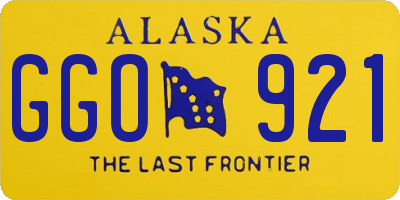 AK license plate GGO921