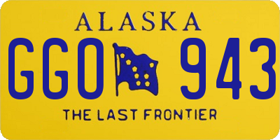AK license plate GGO943
