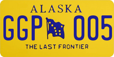 AK license plate GGP005