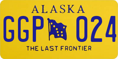 AK license plate GGP024