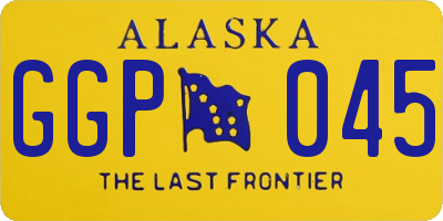 AK license plate GGP045