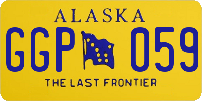 AK license plate GGP059