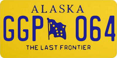 AK license plate GGP064