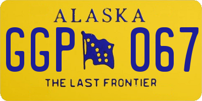 AK license plate GGP067