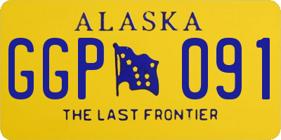 AK license plate GGP091