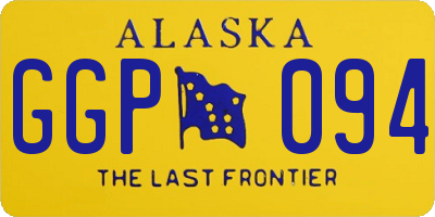 AK license plate GGP094
