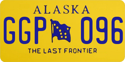 AK license plate GGP096