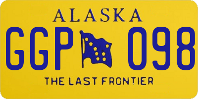 AK license plate GGP098