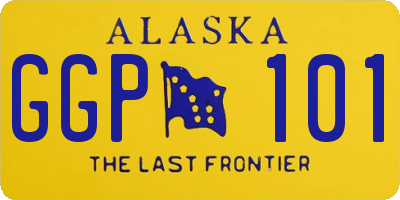 AK license plate GGP101