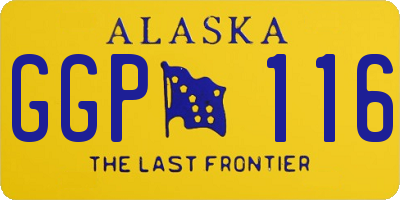 AK license plate GGP116