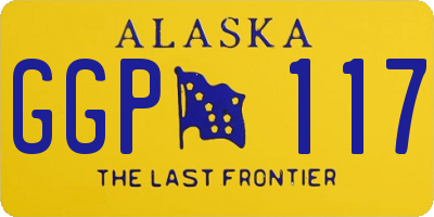 AK license plate GGP117