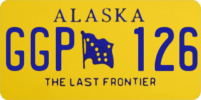 AK license plate GGP126