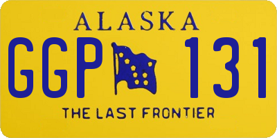 AK license plate GGP131