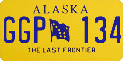 AK license plate GGP134