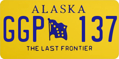 AK license plate GGP137