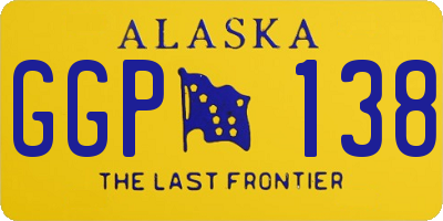 AK license plate GGP138
