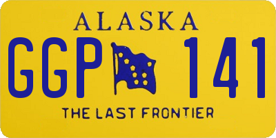 AK license plate GGP141