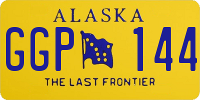 AK license plate GGP144