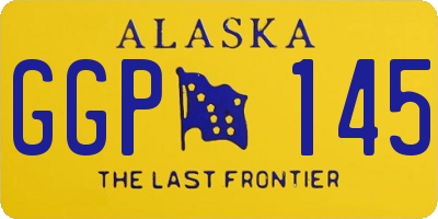 AK license plate GGP145