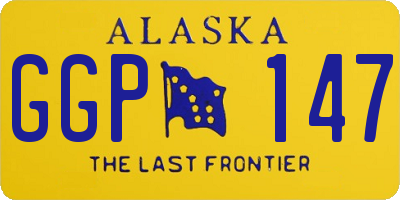 AK license plate GGP147