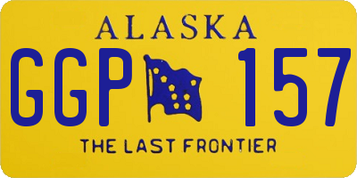 AK license plate GGP157