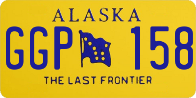 AK license plate GGP158