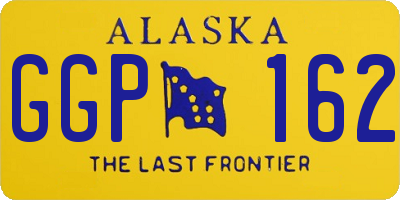 AK license plate GGP162