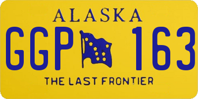 AK license plate GGP163