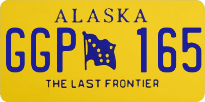 AK license plate GGP165