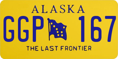 AK license plate GGP167