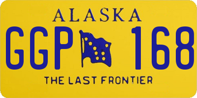 AK license plate GGP168