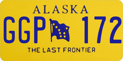AK license plate GGP172
