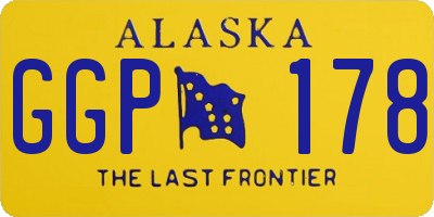 AK license plate GGP178