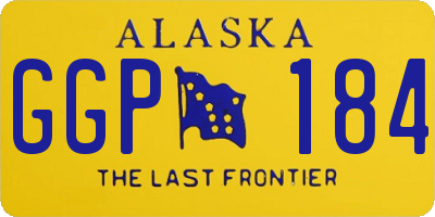 AK license plate GGP184