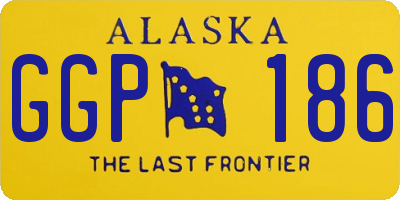 AK license plate GGP186