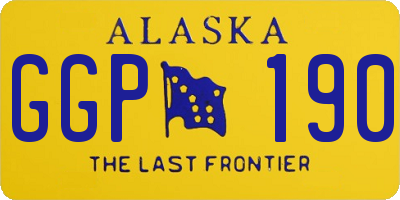AK license plate GGP190