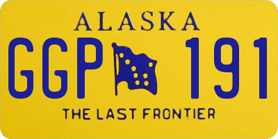 AK license plate GGP191
