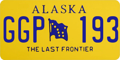 AK license plate GGP193