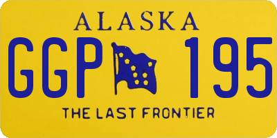 AK license plate GGP195