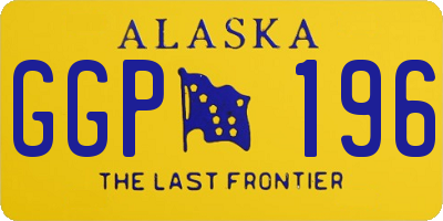 AK license plate GGP196