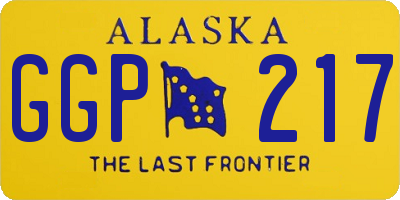 AK license plate GGP217