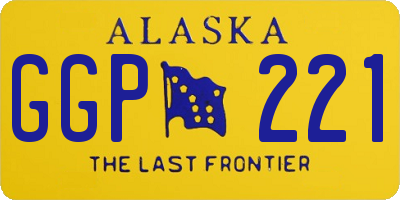 AK license plate GGP221